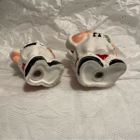 Vintage Santa Chef Salt & Pepper Shakers Ceramic - Picture 5 of 10
